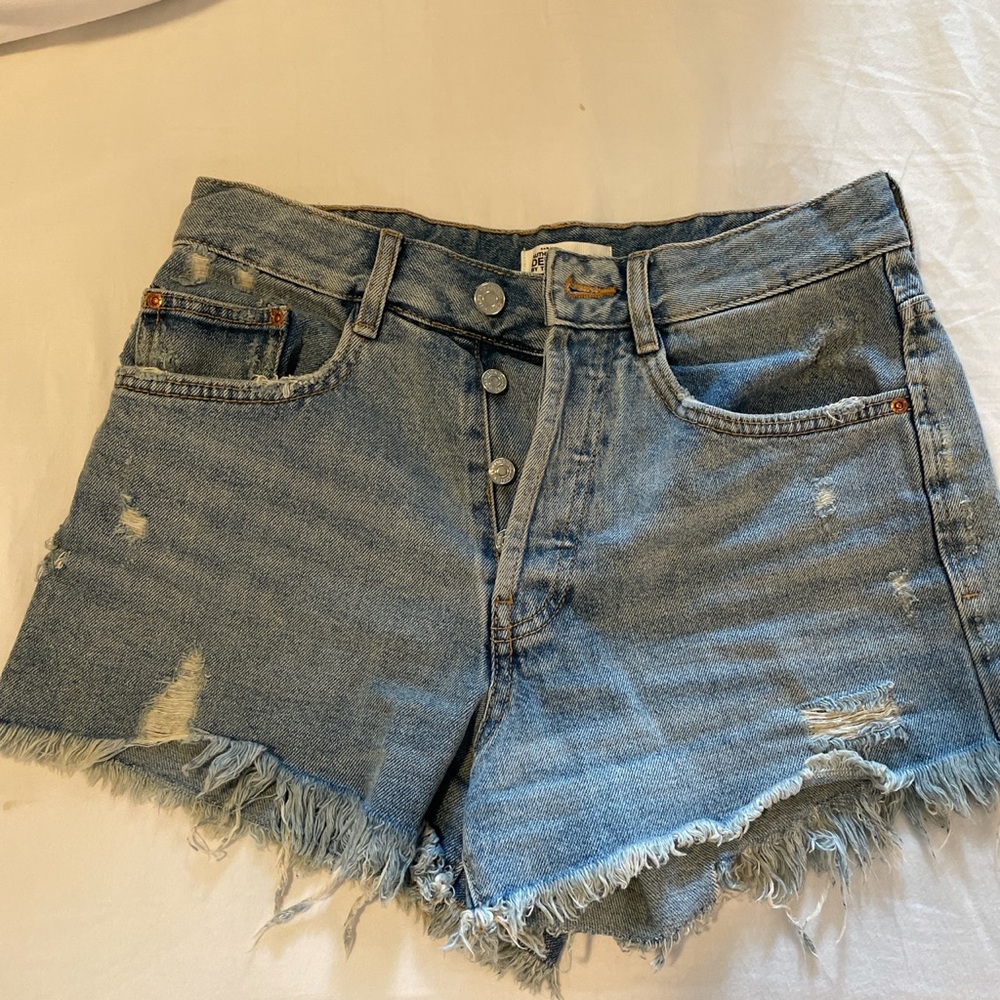Zara High waisted jean shorts